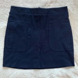 Forever 21 Double Front Pocket Mini Skirt in Navy